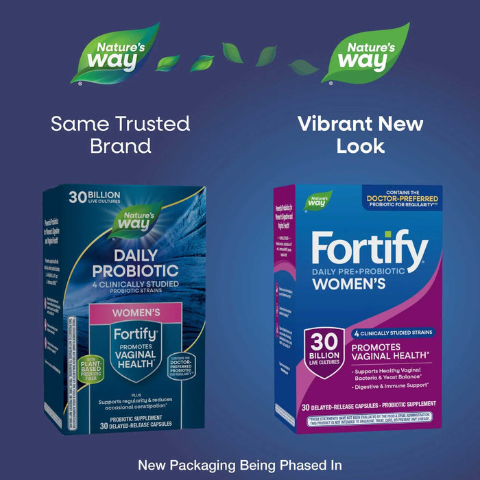 Nature's Way Fortify Women's Daily Pre+Probiotic New Look