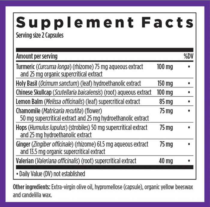 New Chapter Turmeric Force Nighttime Ingredients