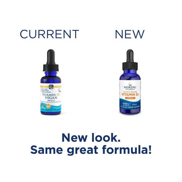 Nordic Naturals Plant-Based Vitamin D3 Liquid New Look