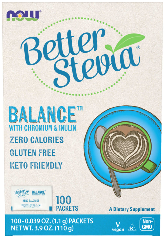 NOW Better Stevia® Balance with Chromium & Inulin