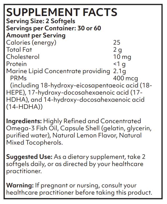 Nutritional Frontiers SPM Ingredients