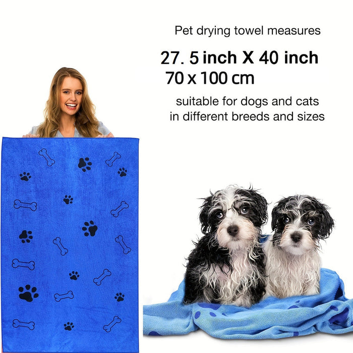 Pet Bath Towel Quick Drying & Absorbent for Dogs