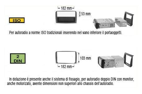 Kit fissaggio per autoradio 1/2 DIN Mazda 03-09 colore nero - TechSoundSystem.com