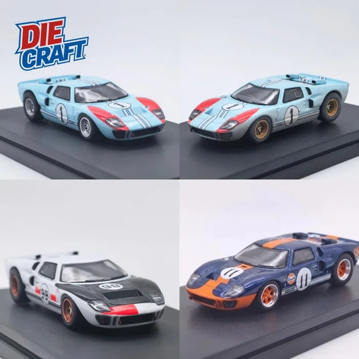 [PreSale] DIECARFT 1:64 GT40 MK II 1966 Racing Le Mans Blue Daytona Racing Diecast Model Car