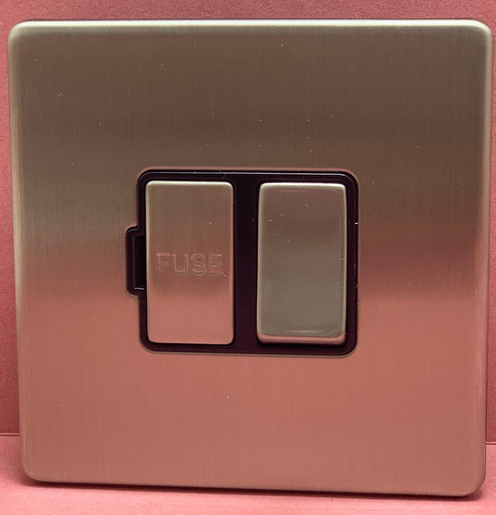 Quadrant Screwless 13A Switched Connection Unit in Chrome- QSS4190SC-B