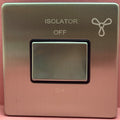Quadrant Screwless 3-Pole Fan Isolator Switch in Chrome - QSS3110SC-B