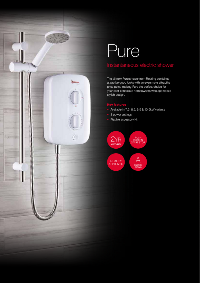 Redring Pure Electric Shower 8.5kW (RPS8)