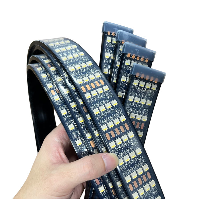 RGB LED 4 Row Wheel Light Strip