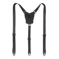 Rustic Suspenders with Adjustable Size Straps for Men in black by Hide & Groom, crafted from Full Grain Leather. Ideal for weddings and Steampunk style, these suspenders highlight the artisan craftsmanship and small batch production.