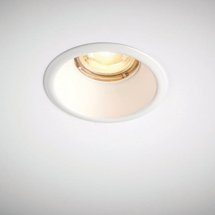 Saxby 80247 Speculo Anti-Glare LED Downlight IP65 50W  Matt White Finish, Waterproof & Energy Efficient