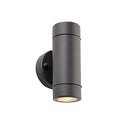 Saxby 94792 Palin 2LT Wall Light IP44 7W - Anthracite Grey
