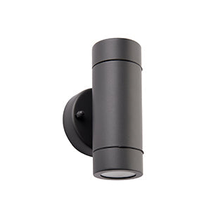 Saxby 94792 Palin 2LT Wall Light IP44 7W - Anthracite Grey