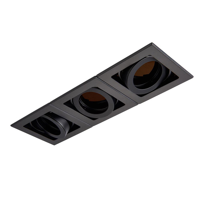 Saxby 94797 Xeno Triple (3-light) Spotlight 7W - Matt Black