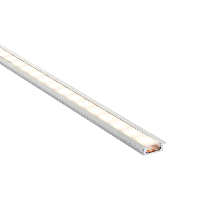 Saxby 94947 RigelSLIM Recessed 2m Aluminium Profile-Extrusion Silver