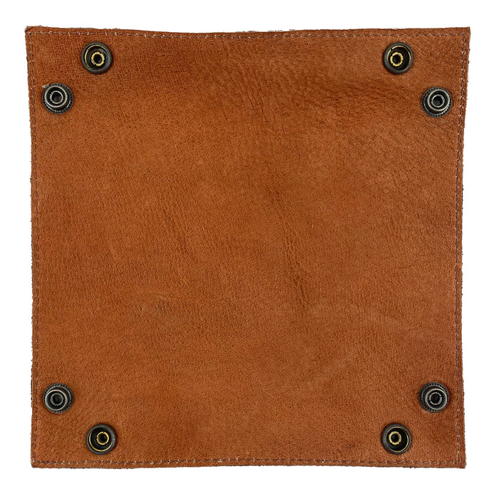 Squared Catchall by Leather At Home with a smooth, luxurious surface, ideal for use as a change key wallet or tray for personal items. Handmade in La Antigua Guatemala, this catchall embraces small batch production and full grain leather.
