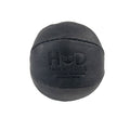 Hide & Drink black Stress Ball showcasing its premium material, designed to relieve fidgeting and anxiety. A squishy tension accessory with a classic style, handmade from full grain leather in La Antigua Guatemala.