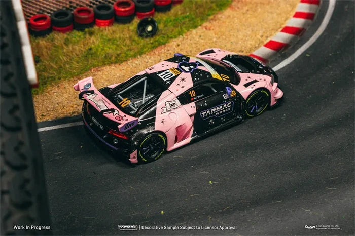 Tarmac Works 1:43 LMS GT3 R8 evo II Macau GT Cup FIA GT World Cup 2024 Die-Cast Car Model Miniature Gifts