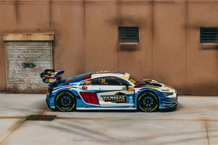 Tarmac Works 1:43 LMS GT3 R8 evo II Macau GT Cup FIA GT World Cup 2024 Die-Cast Car Model Miniature Gifts