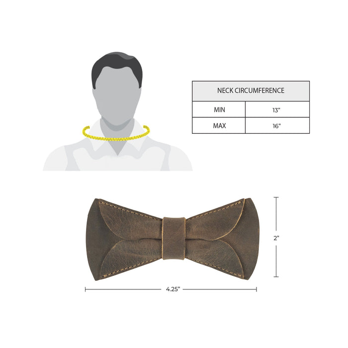 Tiny Bow Tie for Groomsmen - Stockyard X 'The Leather Store'