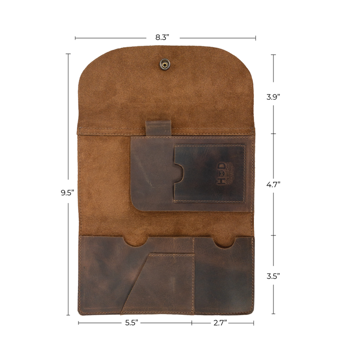 Vertical Large Passport Wallet - Stockyard X 'The Leather Store'