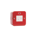 VS3467MR 13A Key Switch DP Neon Surface Mounted Red
