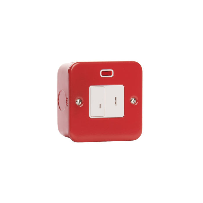 VS3467MR 13A Key Switch DP Neon Surface Mounted Red
