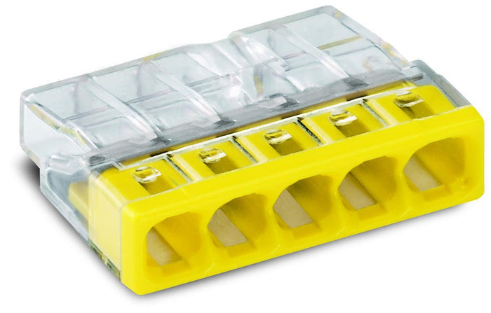 Wago Connector 5-Wire 0.5-2.5mm Connector (2273 - 205) - Box of 100