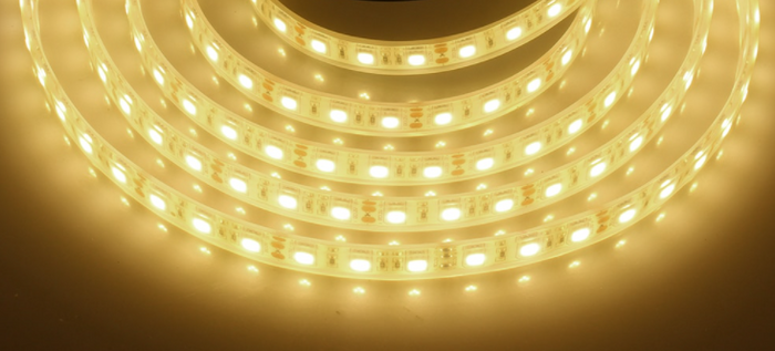Waterproof LED Strip Warm White, 5M, 60LED-M (2800K 12V-3528-300-5M)