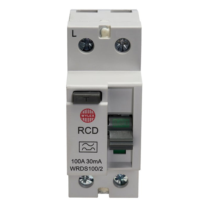 Wylex WRDS100-2 100A 30mA DP Type A RCCB
