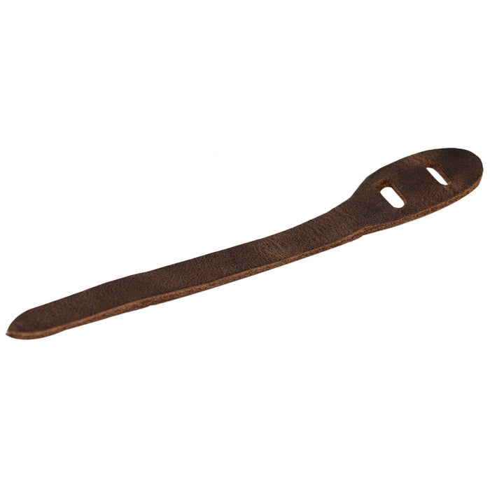 Stylish Rustic Zipper Pull Replacement by Hide & Drink, a part of a 6 pack. Made from durable full grain leather, this zipper pull is perfect for backpacks, jackets, wallets, luggage, and bags. Each piece is hand cut and hand sewn, fire branded, ensuring unique artisan quality from La Antigua Guatemala & Oaxaca Mexico.